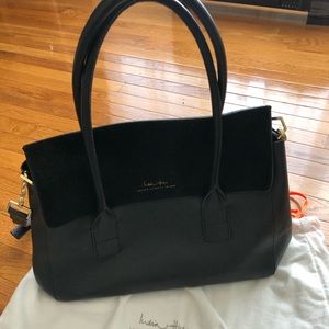 India Hicks Black Leather Purse/Crossbody